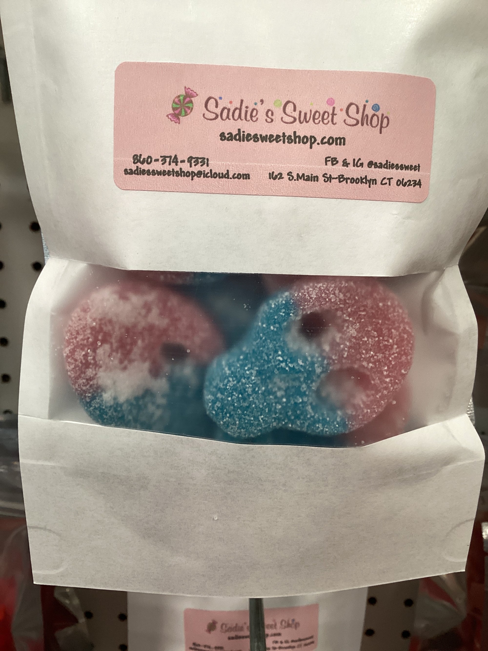 Blue an pink skull