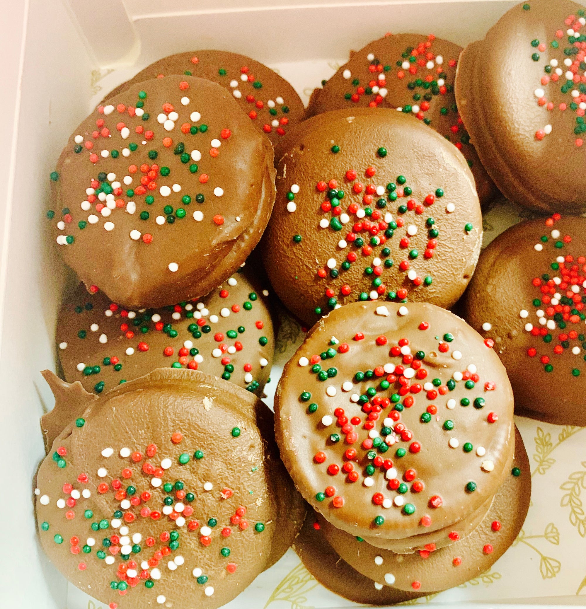 Doubled Dipped Chocolate Covered Chocolate Cookie sandwich